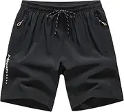 [Generic] Short Running Shorts Men Sports Breathable Loose Beach Pants Casual Shorts Shorts Long