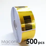 Square Nail Form Stickers 500pcs Roll - Tips Extensions Gel Acrylic Polish Forms