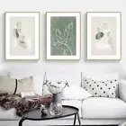 Home Decor Print Paper Canvas Wall Art Abstract body and leaves 3 sets Poster