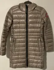 NWT Canada Goose Women's Cypress Hooded Down Jacket Limestone 2235L Size : S