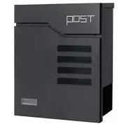 Large Mailbox Wall Mount With Lock Modern Mailboxes For Outside Black 14.4" X 13