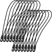 GANAZONO 25pcs Luggage Rope Suitcase Straps Bungee Rope Suitcase Belts Adjustable Straps Outdoor Bungee Cords Adjustable Travel Luggage Belt S Cords Heavy for Fastening Elastic Rubber Black