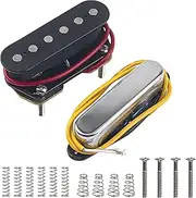 1Set Yootones Single Coil Pickups Set Magnet Neck and Bridge Pickup Compatible with Tele Telecaster Style Electric Guitar Parts