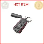 MECHCOS Compatible with Acura ILX MDX RDX RLX TLX Smart 5 Buttons Leather Keyles