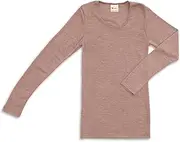 [Engel] Natur, Women's Long-Sleeved Undershirt, 70% Wool (kbT), 30% Silk, Dustyrosis, 4-6