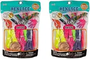 Pepperell Rexlace Cord 450 FT 2 Rings 6 Lanyard Snaps EZ Gimper Beading Line Kit - Neon (2 Pack)