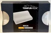 Tempur-Pedic Ergonomic Neck Pillow, Medium Profile, White, NEW, Factory Sealed