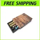 Universal Coffee Pod Organizer - Rustic Brown Drawer for Nespresso Vertuoline