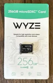 SEALED Wyze Expandable Storage 256GB MicroSDXC Card Micro SD 256 GB FREE S/H!