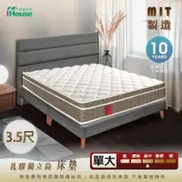 在飛比找ETMall東森購物網優惠-【IHouse】阿諾帕瑪 獨家聯名款 乳膠獨立筒床墊(軟硬適