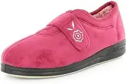 NEW Panda Edythe Nylon Slippers 8 Cerise Womens Comfort Non Slip Rubber Sole