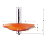 CMT Horizontal Raised Panel Router Bits Profiles A, B, & C