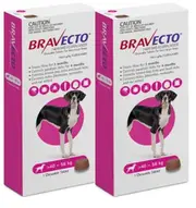 Bravecto Flea & Tick Tablets for X-Large Dogs 40-56 kg - Purple - 2 Tablets (6 months)