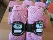 1 SKEIN OF PINK DARK HORSE FANTASY YARN