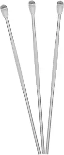 YOSADIER 3 pcs Portable Stainless Steel Ear Spoon Set Ear Wax Remover Cleaning Tool Durable and Easy to Use for Home and Travel
