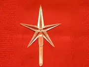 Light up Ceramic Christmas Tree Star Large Modern Clear