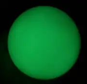 45mm "Glow In The Dark" Tibetan Wealth-God Ancient Luminous Stone Old Dzi Bead