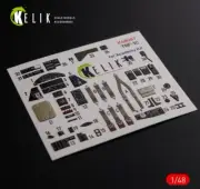 TBF-1C interior 3D decals for Academy kit 1/48 Kelik K48087