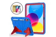 StylePro Combo, iPad 10th and 11th generation shockproof case plus tempered glass screen protector, blue.