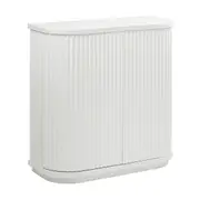 El Nino Flute 100cm Timber Storage Cabinet White