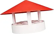 NOLITOY Waterproof Chimney Cover Smokestack Rainproof Cap Funnel Protector PVC