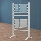 10-Bar Heated Towel Rail Standing Electric Towel Warmer Rack Freestanding Drying
