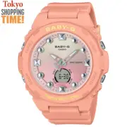 CASIO BABY-G BGA-320-4A1JF Pink Case Analog Digital World Time Women Watch NEW