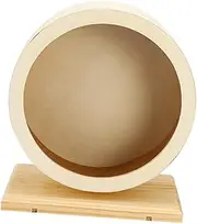 Happyyami Teractive Pet Playset Hamster Running Wheel Silent Wheel Toy for Mice Hedgehogs