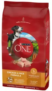 Purina ONE SmartBlend Natural Dry Dog Food with Chicken & Rice - 8 LBS