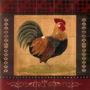 Nature Mural Ceramic Rooster Backsplash Bath Tile #142