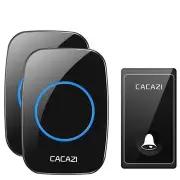 FA60 Wireless Doorbell Self-powered Waterproof Intelligent Home Door Ring Bell 2Pcs Receivers Transmitter