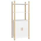 Highboard White 60X40x141 Cm Engineered Wood pine wood Sideboards & Buffets