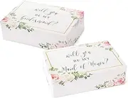 Bridesmaid Proposal Box Set | 6 Pack | Maid of Honor and Will You Be My Bridesmaid Boxes | Gifts for Wedding Party