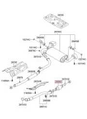289502C570 Genuine CONVERTER ASSY-CATALYTIC For Kia Bongo 3 /DHL