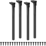 Folding Table Legs, 4Pcs 70Cm(27.6") Metal Foldable Table Furniture Legs Laptop