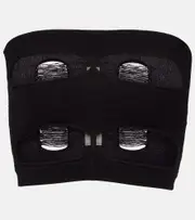 [Rick Owens] Rick Owens Cutout strapless wool top AU 10 black
