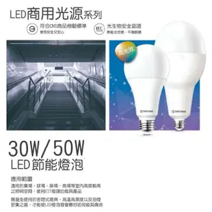 🌟大同🌟 大瓦數LED燈泡 30W 50W LED球泡燈 大球泡 黃光 白光 挑高用 工廠