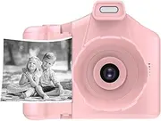 Kids Camera Instant Print, Christmas Birthday Gifts for Teens, Selfie Digital Camera, Portable Travel Camera for Boys Girls, 64GB Expandable, Timed Selfie Mode