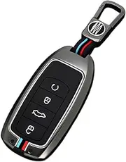 ontto Metal Car Key fob Cover fit for Chery Tiggo 8 Pro plus New 5 plus 7 pro Tiggo 7 Pro Max Omoda 5 C5 key holder Smart silicone Key case Shell bag keyring keychain auto styling accessories Black 1