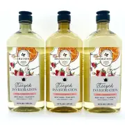 3 Bath & Body Works Aromatherapy Steeped Invigoration Body Wash & Foam Gel 10 oz