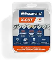 Husqvarna X-Cut SP33G 20 Inch Chainsaw Chain.325 Pitch.050 Gauge, 80 Drive Links, Pre-Stretched Chainsaw Blade Replacement with Superior Lubrication and Low Kickback, Gray, Pack of 1