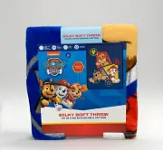 PAW Patrol Badge Up MARSHALL CHASE RUBBLE Kids' 40 x 50 Silky Soft Throw Blanket