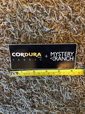 Mystery Ranch Cordura Sticker Decal Outdoor Backpacking Hunting Bag Vinyl 5”