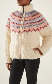 [Moncler Grenoble] Knit Wool-Mohair Down Jacket