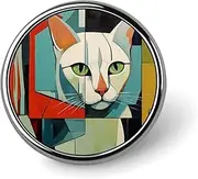 [RTFGHJS] Rocks And Pebbles Lapel Pin, Metal Round Lapel Pins, Fashion Badge for Shirts, Jackets, Hats