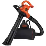 NEW!! BLACK+DECKER Corded Electric 3-In-1 Backpack Leaf Blower, Vacuum & Mulcher
