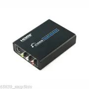 HDMI to 3RCA AV CVBS Composite & S-Video R/L Audio Converter Adapter Upscaler
