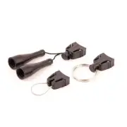 Retractable Gear Tether Fishing Tool Accessory Pack (Split Ring, Universal an...