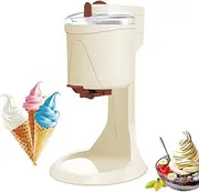 Home Machine Soft Serve Ice Cream Machine,1L Household Ice Cream Machine, 20w DIY Kitchen Automatic Mini Fruit Soft Serve Ice Cream Machine, Healthy, Simple One Push Operation