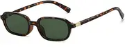 [ZIMUSUN] Retro Rectangle Sunglasses for Women Men 90s Small Square Frame Sun Glasses
